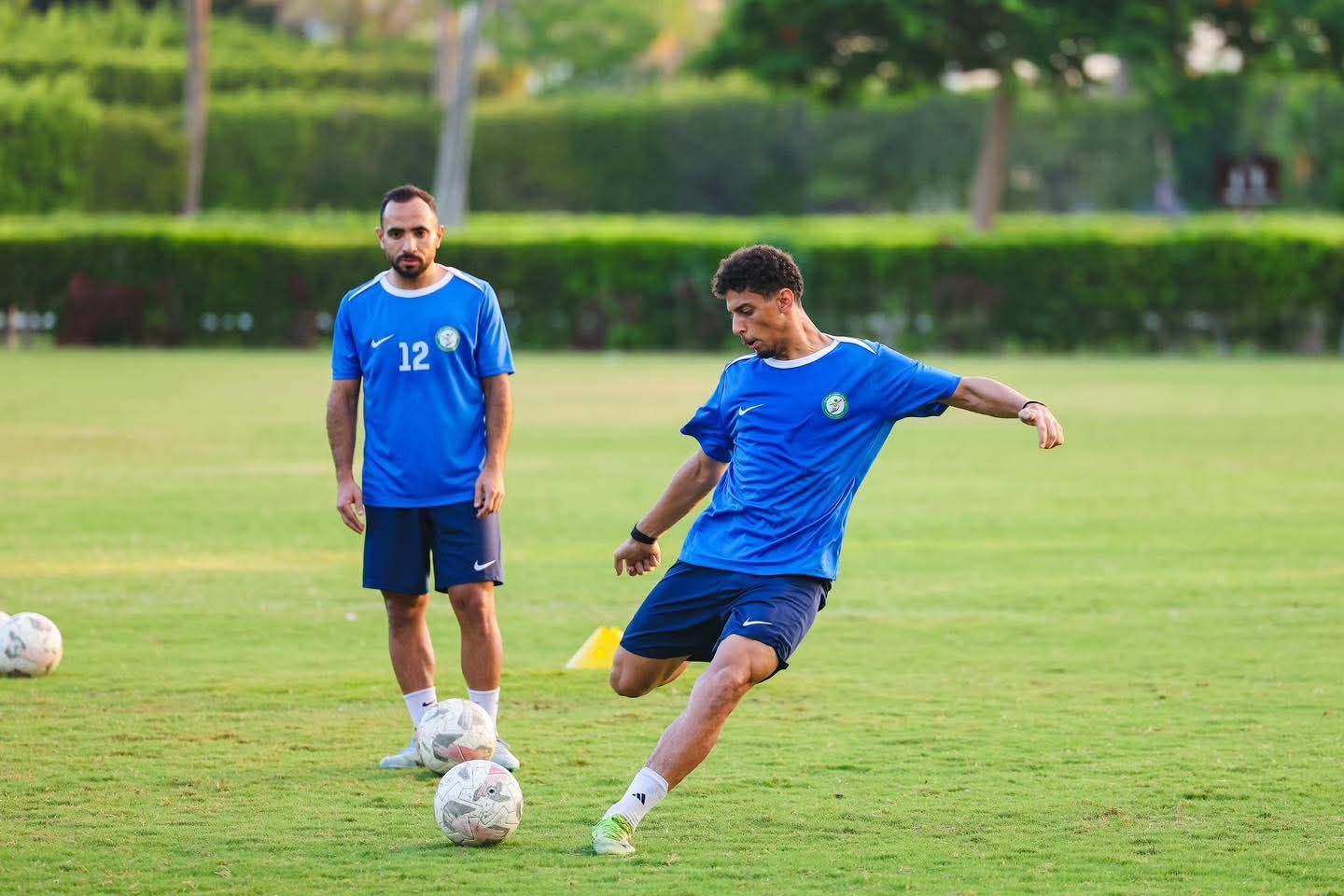 تدريبات تخصصية للاعبى البنك الأهلى بمعسكر برج العرب.. صور