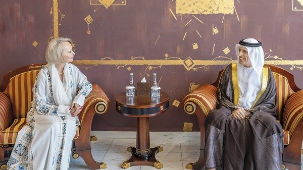 سعود بن صقر يستقبل سفيرة الولايات المتحدة الأميركية