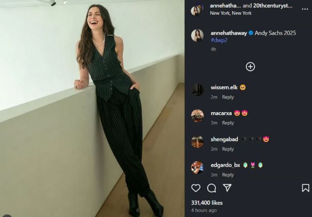 عودة أندى ساكس.. آن هاثاواى تعلن عن الجزء الثانى من The Devil Wears Prada