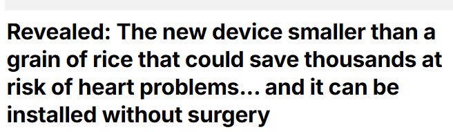 ابتكار أصغر جهاز لتنظيم ضربات القلب دون جراحة أو أسلاك
