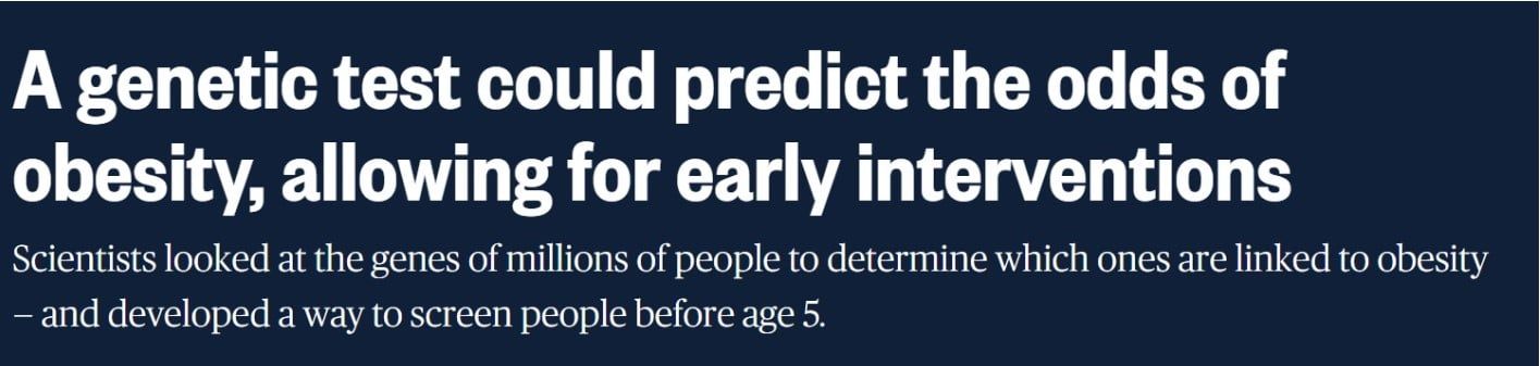اختبار جينى جديد يظهر احتمالات إصابة الأطفال بالسمنة بعد البلوغ
