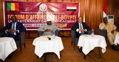 عبد العاطى يفتتح منتدى الأعمال المصرى-المالى بمشاركة وزيرى الخارجية والتجارة والصناعة الماليين