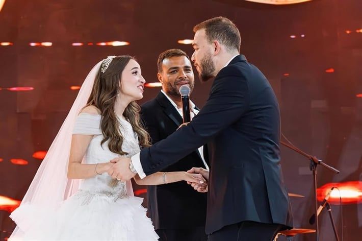 بعد طلاق شريف عمرو الليثى ونور تامر أمين.. أبرز لقطات حفل زفافهما