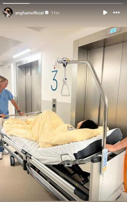أنغام بأول صورة من داخل المستشفى في ألمانيا