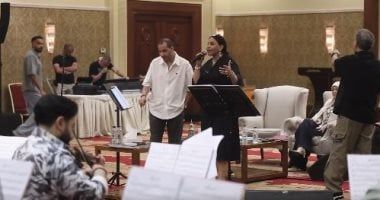 أحلام تجرى بروفات حفلها فى مهرجان جرش.. فيديو