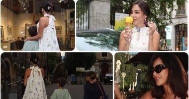 بسمة بوسيل توثق رحلتها إلى سويسرا بصحبة أبنائها × صور