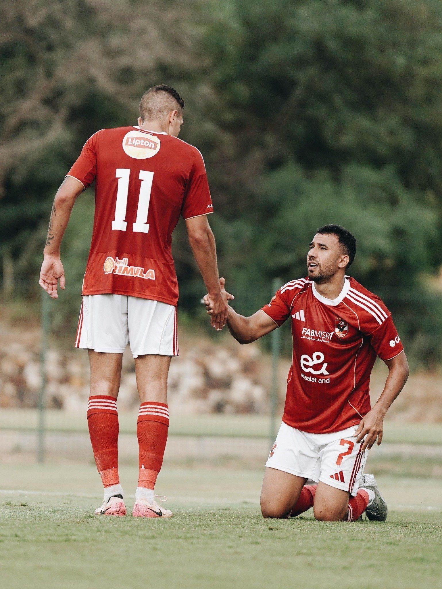 تحت الأمطار.. الأهلى يكتسح البنزرتى بخماسية فى ختام مبارياته الودية بتونس