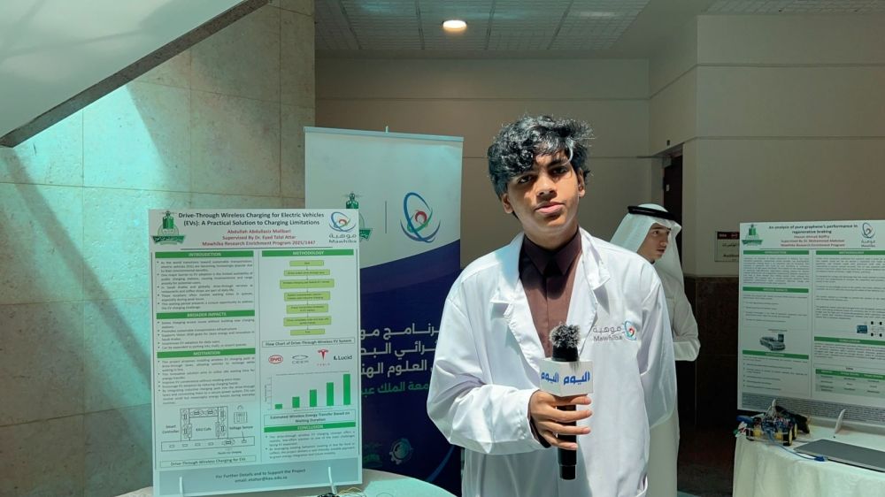 صور| تدوير مخلفات القهوة وشحن سريع للسيارات.. إبداعات بحثية وحلول مستدامة لطلاب ”موهبة"