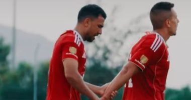 الأهلى يتقدم على البنزرتى التونسى بثنائية تريزيجيه فى الشوط الأول.. فيديو