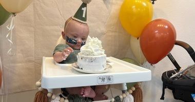 مولود أد الصابونة.. طفل مبتسر يدخل موسوعة جينيس فى عيد ميلاده الأول "فيديو"