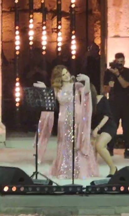 ميادة الحناوى تتألق فى حفلها بمهرجان جرش وتطرب جمهور الأردن