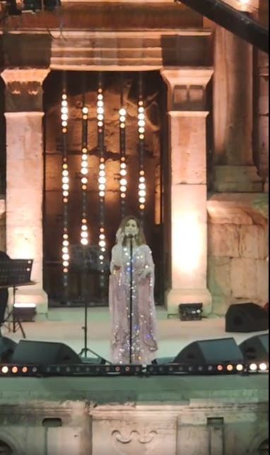 ميادة الحناوى تتألق فى حفلها بمهرجان جرش وتطرب جمهور الأردن