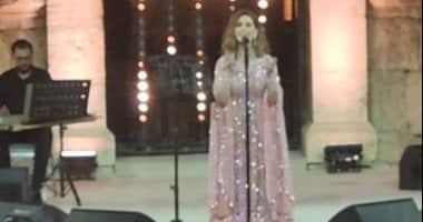 ميادة الحناوى تتألق فى حفلها بمهرجان جرش وتطرب جمهور الأردن