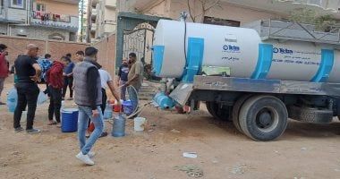 محافظة الجيزة: سيارات مياه نقية صالحة للشرب بالمناطق المتضررة من انقطاع الخدمة