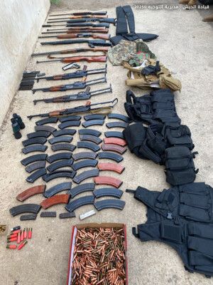 الجيش: عمليات دهم وتوقيف أشخاص لارتكابهم جرائم مختلفة منها الخطف وتعاطي المخدرات