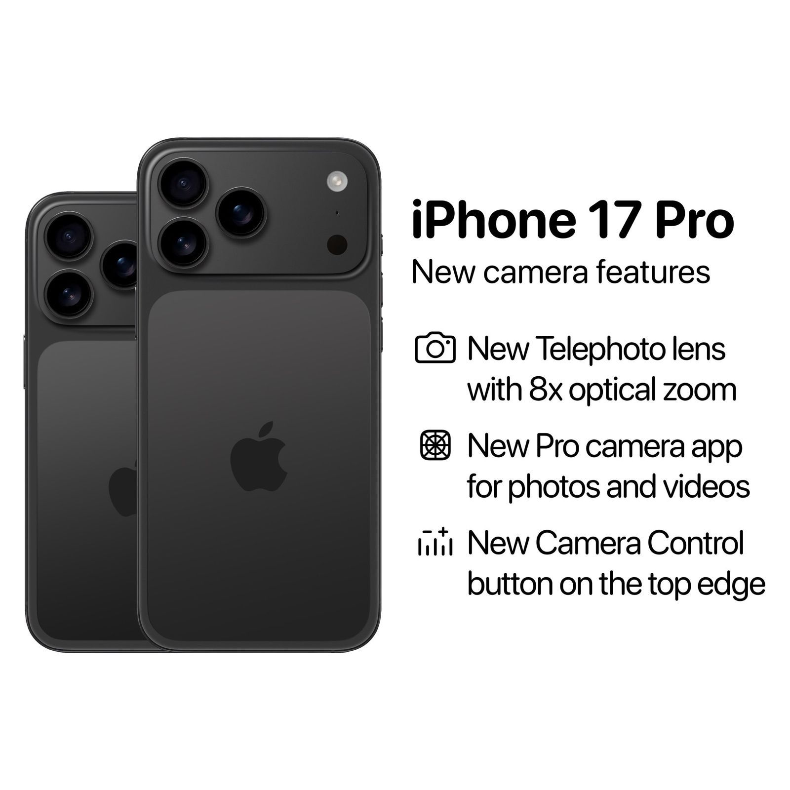 تكنولوجيا: تسريب جديد: iPhone 17 Pro قادم بتقريب بصرى 8x وزر تحكم بالكاميرا لأول مرة