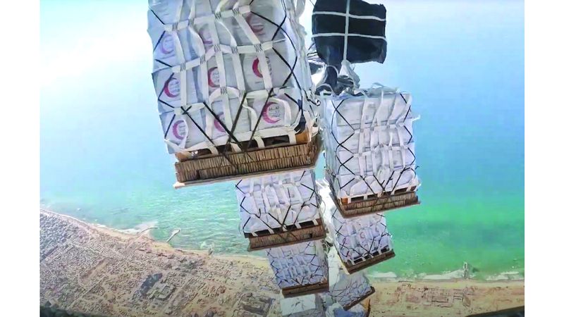 الامارات | الإمارات تنفذ الإسقاط الجوي الـ 54 فوق غزة