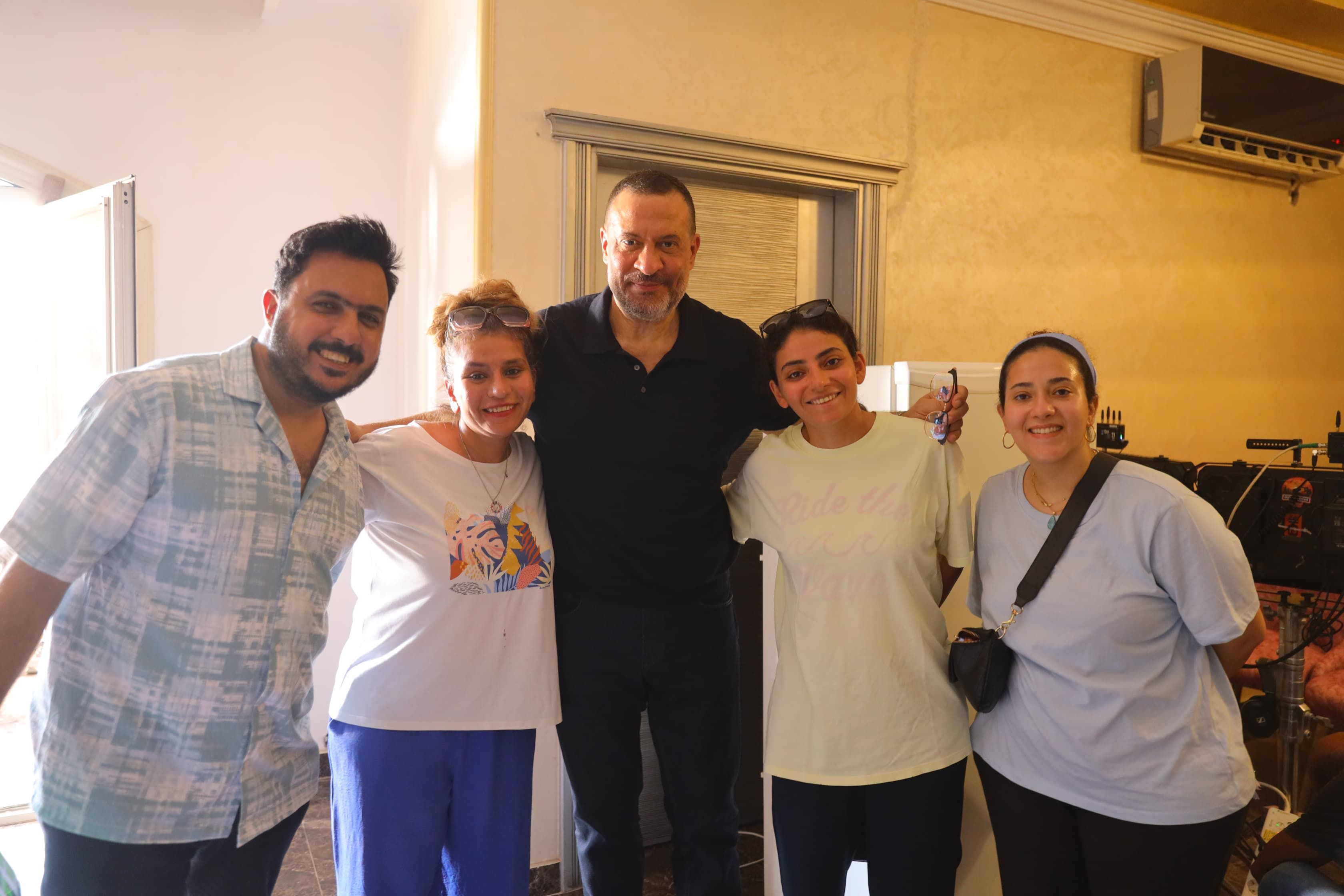 ماجد المصري في أول ظهور بكواليس فيلم الست لما