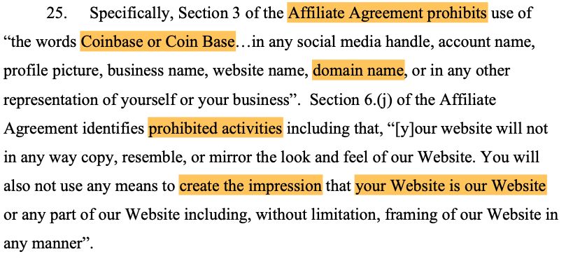 Coinbase تقاضي رجلًا استخدم نطاقًا شبيهًا بها لتحقيق أرباح