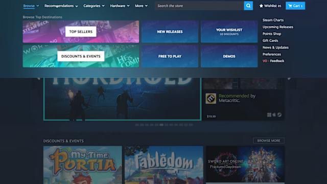 تكنولوجيا: Steam تختبر تصميمًا جديدًا لواجهة المتجر لتسهيل العثور على ألعابك المفضلة