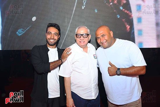 دنيا سمير غانم وتايسون ومحمد ثروت يحتفلون بالعرض الخاص لفيلم روكي الغلابة.. صور