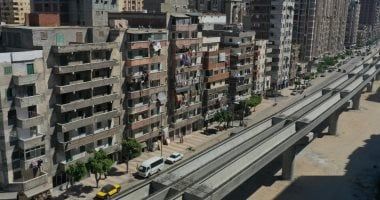 شاهد أعمال تركيب الكمرات وتقدم أعمال تنفيذ مشروع مترو الإسكندرية
