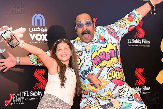 دنيا سمير غانم وتايسون ومحمد ثروت يحتفلون بالعرض الخاص لفيلم روكي الغلابة.. صور