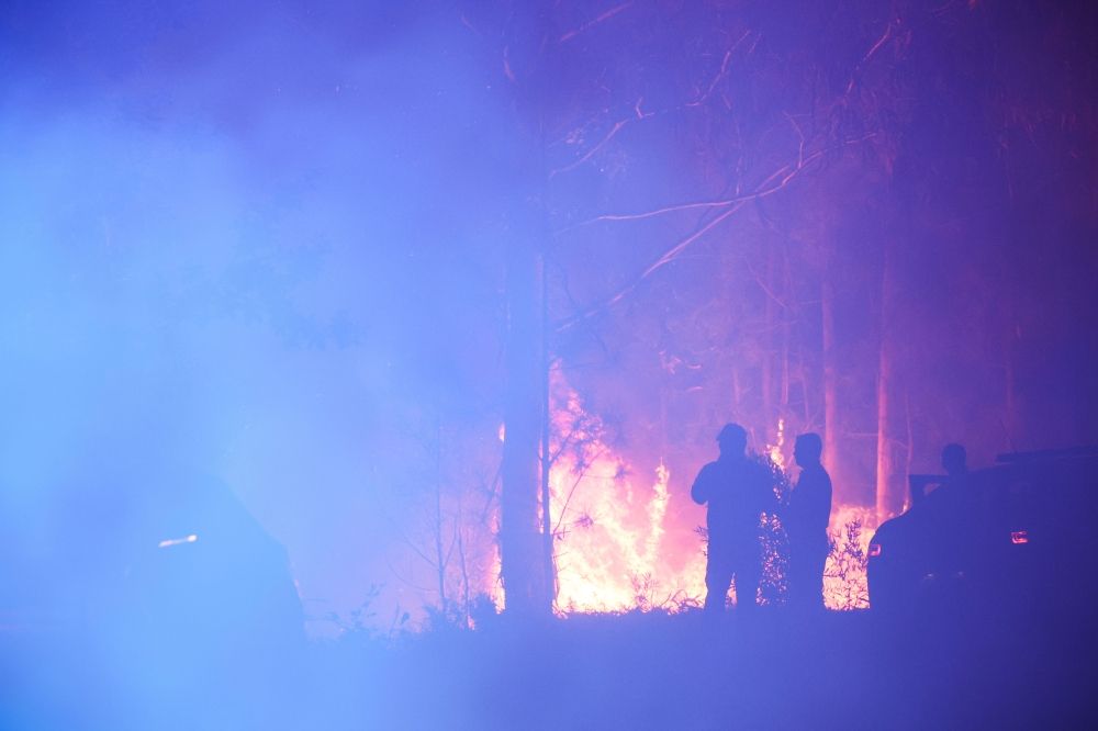 صور | وسط أحوال جوية صعبة.. البرتغال وإسبانيا تكافحان حرائق الغابات