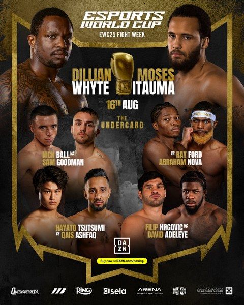 موسيس إيتاوما يواجه ديليان وايت بنزال قمة الوزن الثقيل في الرياض أغسطس المقبل