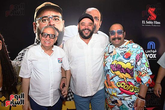 دنيا سمير غانم وتايسون ومحمد ثروت يحتفلون بالعرض الخاص لفيلم روكي الغلابة.. صور
