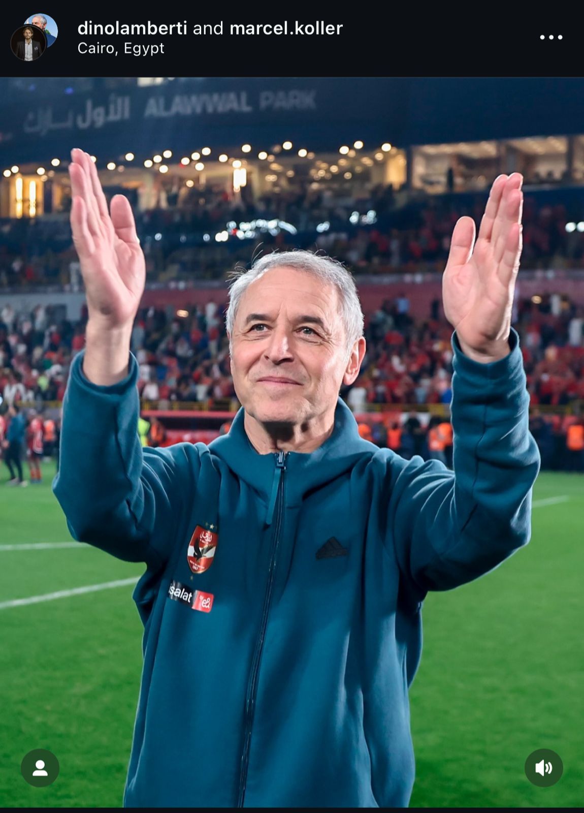 كولر ينشر صور له مع الأهلى عقب حل أزمة العقد على إنستجرام