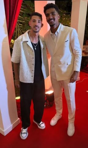 حسام عبد المجيد مدافع الزمالك يحتفل بعقد قرانه.. صور