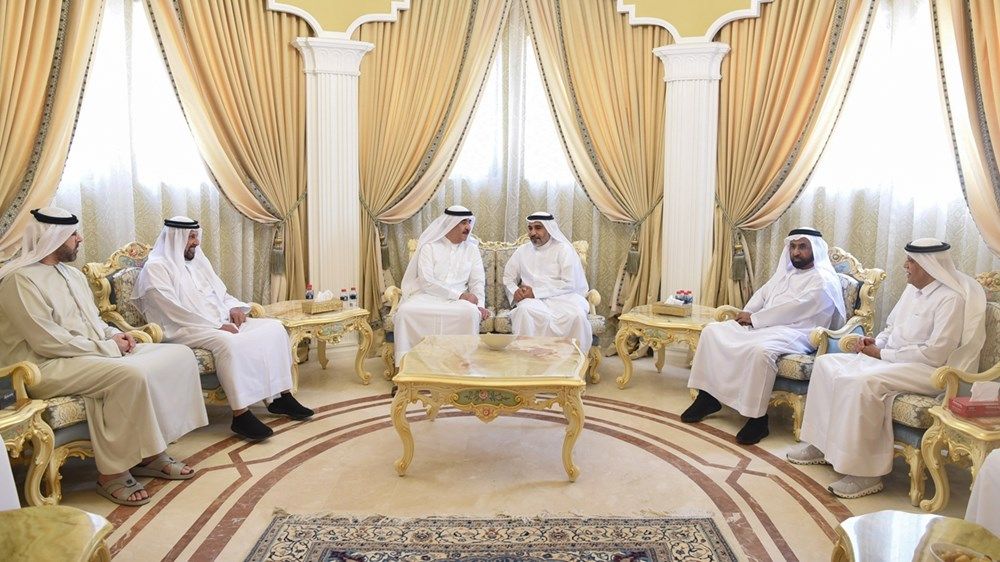 حاكم أم القيوين يعزي في وفاة فاطمة عبدالله المزروع بمنطقة الطلاع بالشارقة