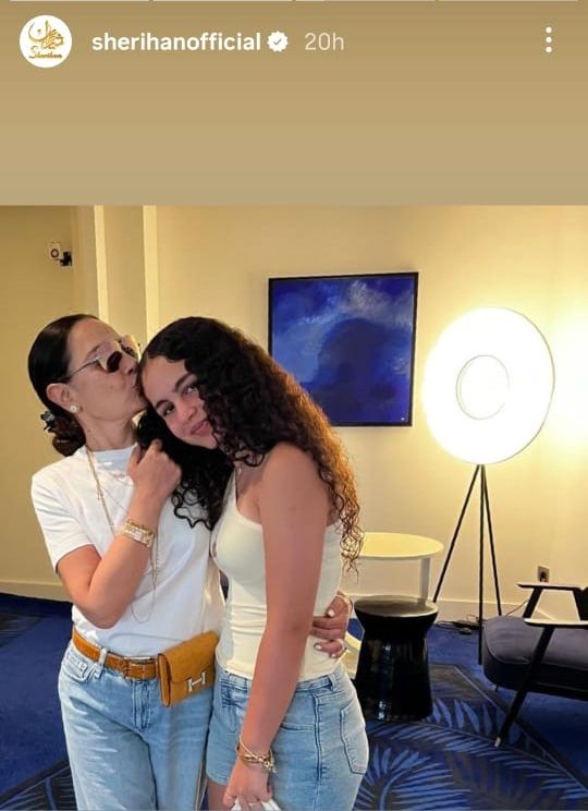 استمرارًا لاحتفالها بيوم ميلادها .. شريهان تنشر صورًا جديدة تجمعها بابنتها تالية القرآن