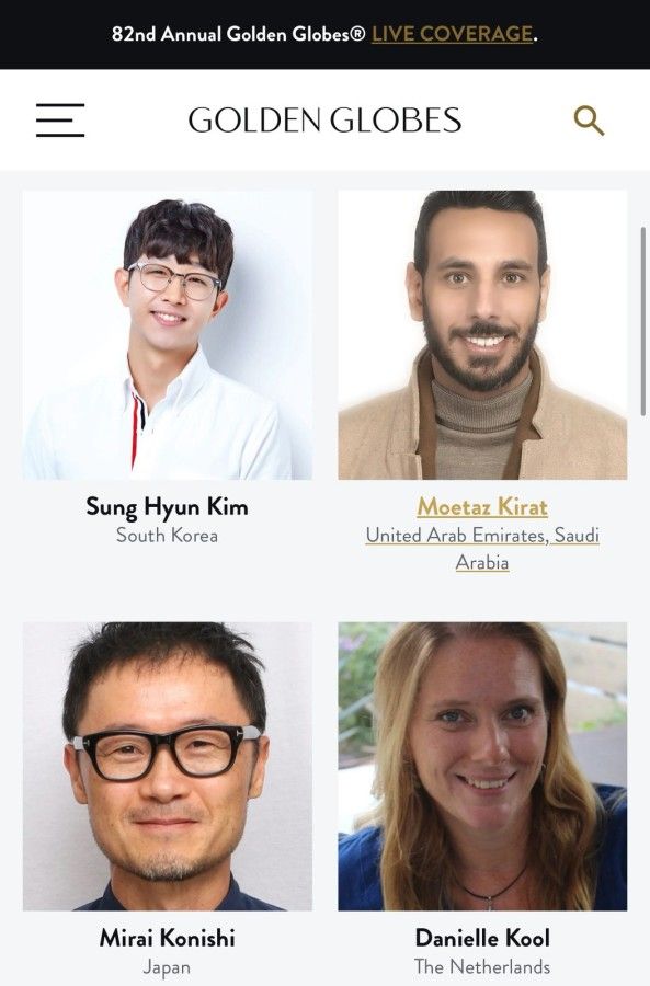 محرر الخليج 365 بقسم المشاهير معتز الشافعي ضمن لجنة المحكمين الدوليين لـ جوائز الغولدن غلوب الـ83