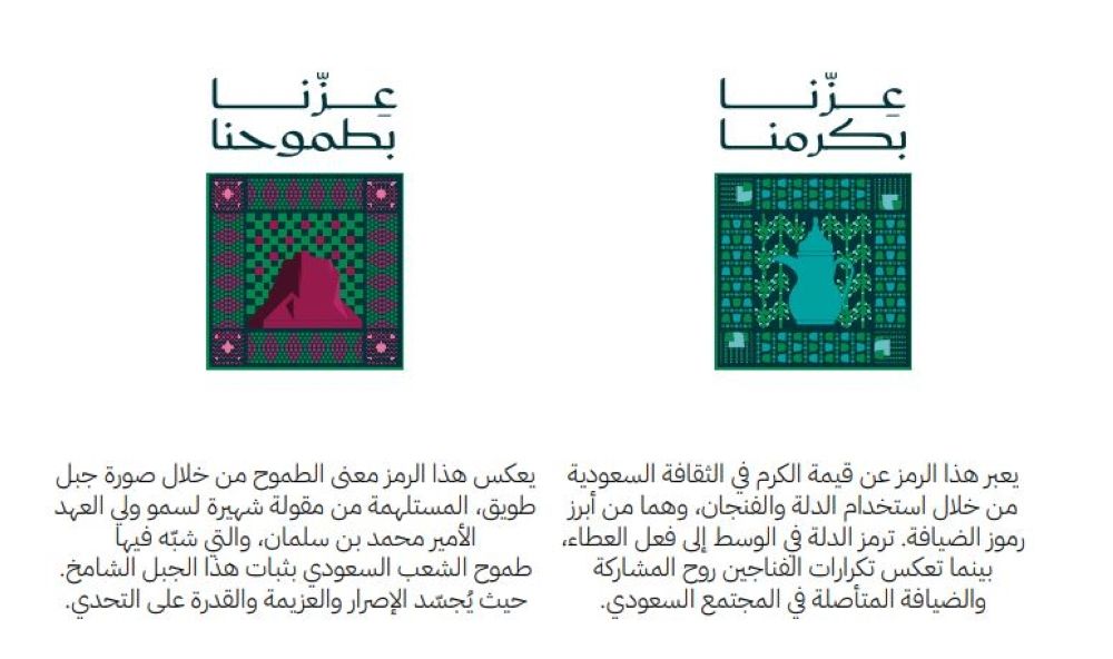 أخبار من السعودية.. هوية اليوم الوطني 95.. عناصر بصرية وشعارات تعكس رؤية وتراث المملكة