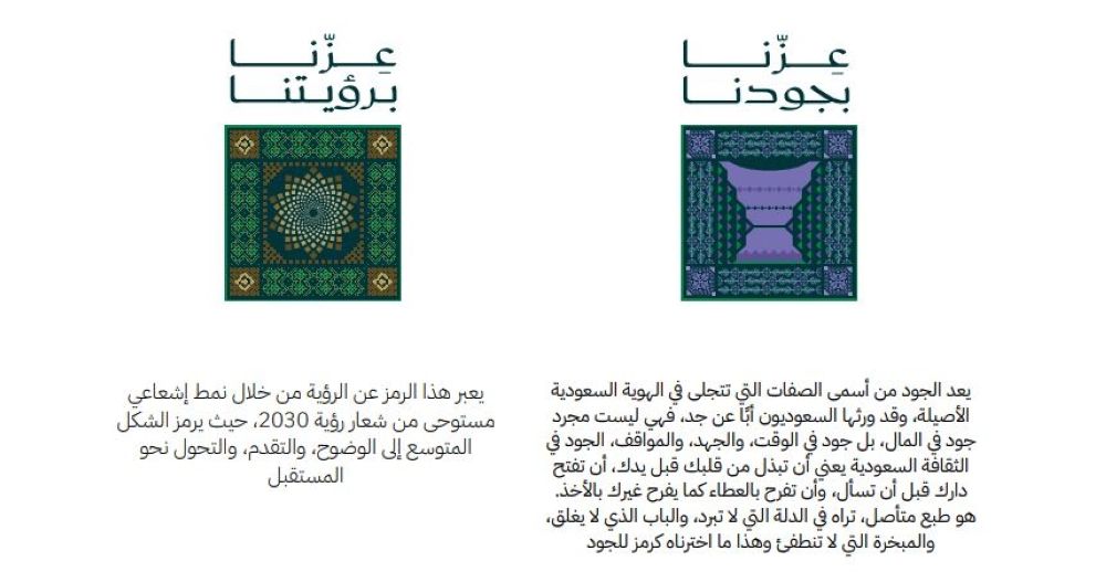 أخبار من السعودية.. هوية اليوم الوطني 95.. عناصر بصرية وشعارات تعكس رؤية وتراث المملكة