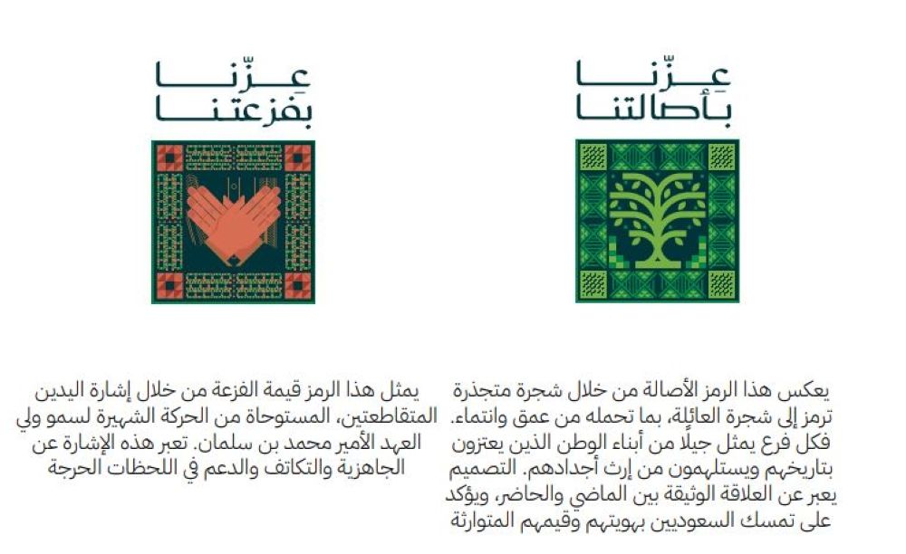 أخبار من السعودية.. هوية اليوم الوطني 95.. عناصر بصرية وشعارات تعكس رؤية وتراث المملكة