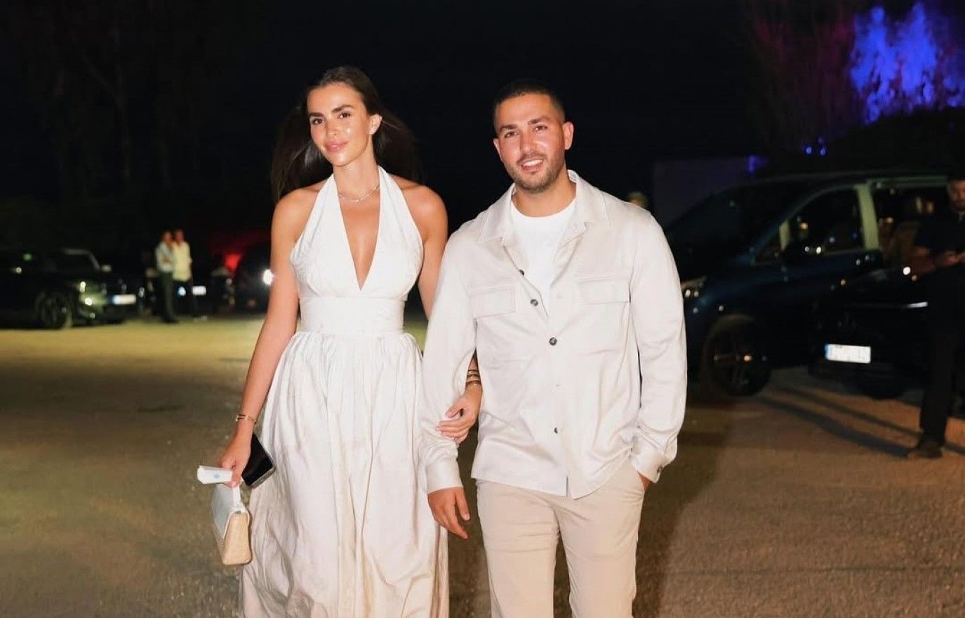 سيليو صعب وزوجته زين قطامي يخطفان الأنظار في أحدث ظهور لهما بعد زواجهما