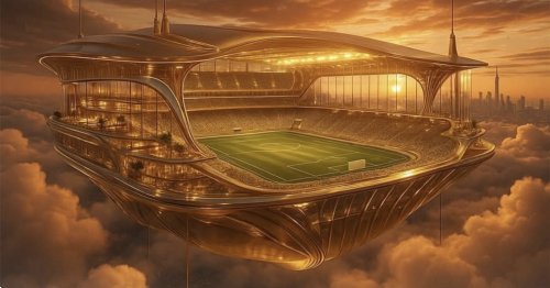 السعودية تفاجئ العالم بأول ملعب معلق في السماء لاستضافة مونديال 2034.. أطول من برج المملكة وتكلفته مليار دولار!