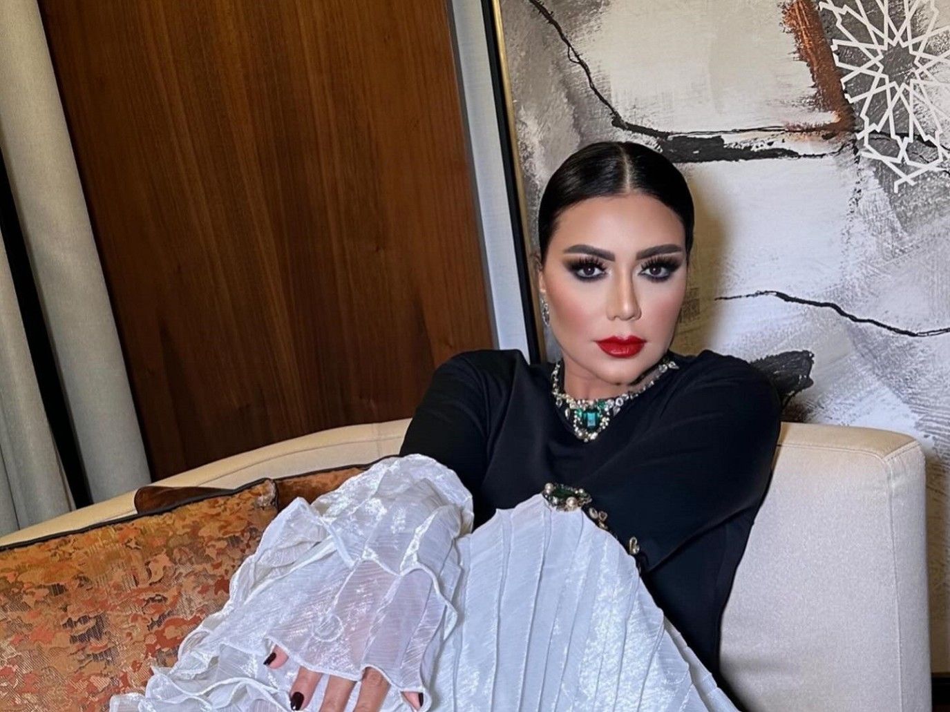 رانيا يوسف تكشف عن أول صورة من كواليس بروفات مسلسلها لينك مع سيد رجب