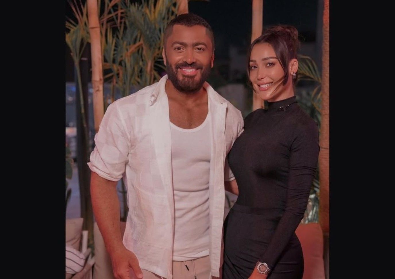 تامر حسني يتحدث عن بسمة بوسيل: باخد رأيها لحد دلوقتي