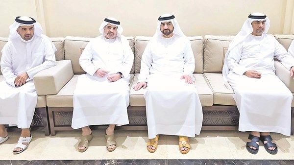 عبدالله بن سالم يعزي في وفاة حميد عبيد الهاجري