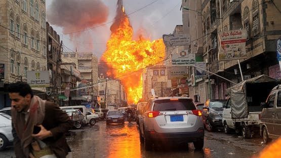 تزامناً مع خطاب عبد الملك الحوثي.. غارات إسرائيلية على صنعاء