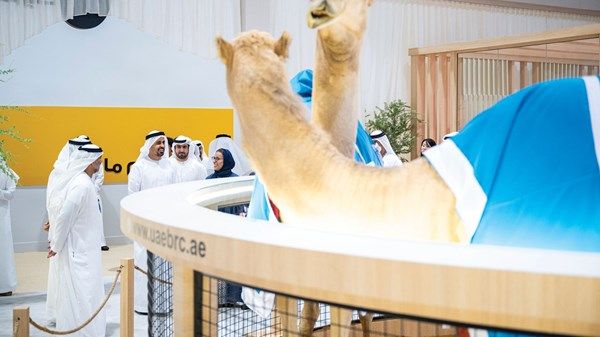 ذياب بن محمد بن زايد يزور النسخة الـ 22 من معرض أبوظبي الدولي للصيد والفروسية