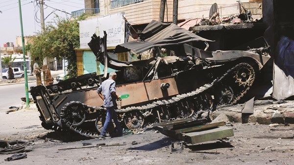 انفجار «مخلفات حرب» قرب مطار دمشق