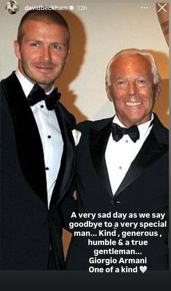 النجوم والمشاهير ينعون جورج أرماني بكلمات وصور مؤثرة