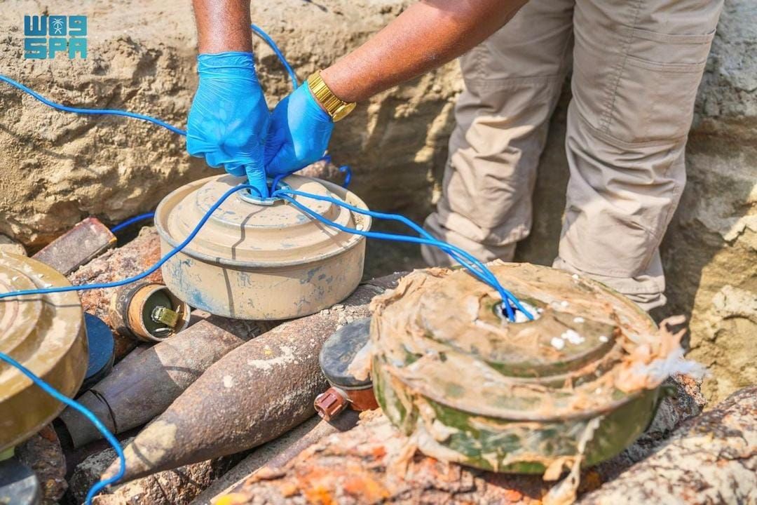 مشروع “مسام” ينزع 968 لغماً في اليمن خلال أسبوع