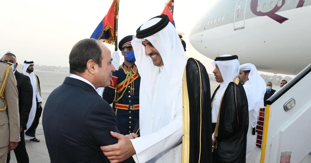 تفاصيل الاتصال الهاتفي بين السيسي وأمير قطر