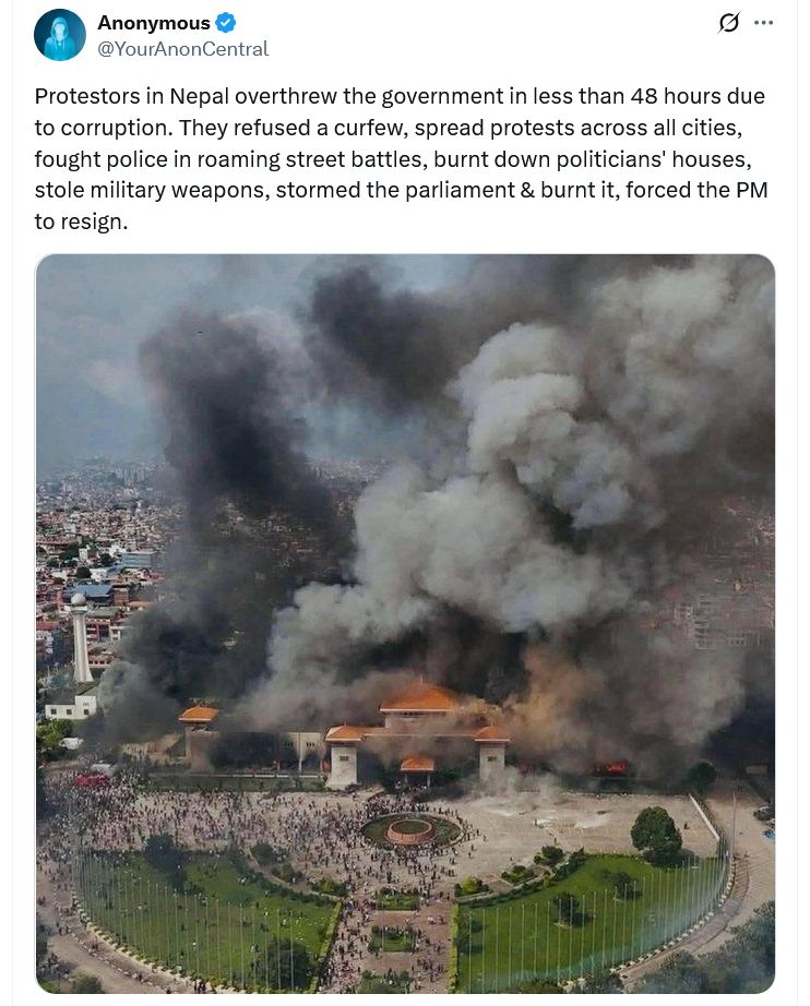 النيباليون يتجهون إلى تطبيق bitchat التابع لجاك دورسي وسط احتجاجات عنيفة ضد الفساد